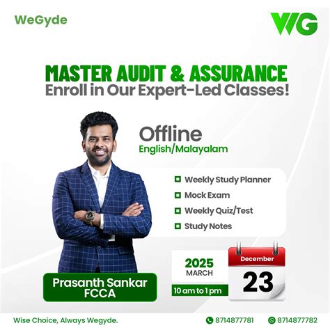 Wegyde ACCA Coaching Institute in Kerala, Cochin
