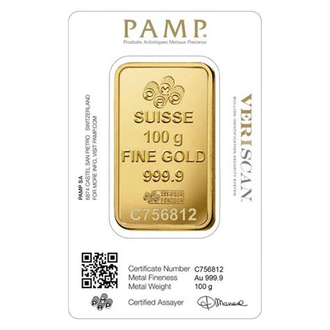 100 grams Gold Bar - Lady Fortuna