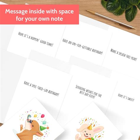 Buy T MARIE 24 Funny Birthday Cards Bulk - Birthday Cards for Kids ...