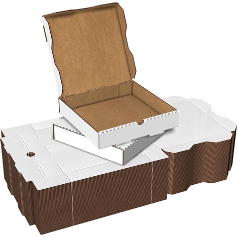 Buy White Cardboard Pizza Boxes, Takeout Containers - 10 x 10 Pizza Box ...