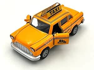 Metal Toy Car Taxi with Openable Doors, High Speed Car with Pull Back ...
