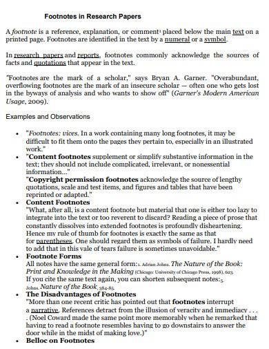 Image result for MLA Footnote Example