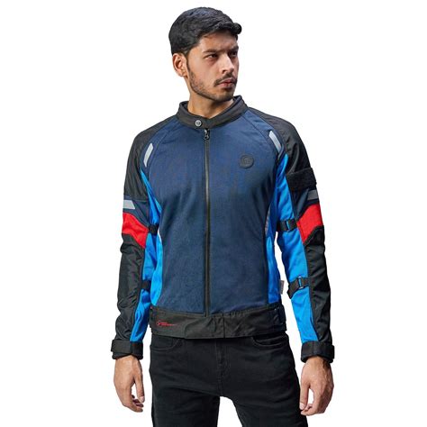 Royal Enfield Streetwind Riding Jacket Eco Blue (M) 40 CM RE Ergo pro ...