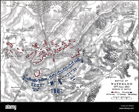 Battle of waterloo map hi-res stock photography and images - Alamy