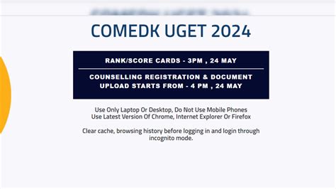 COMEDK Counselling 2024 Process For Engineering Begins; How To Apply ...