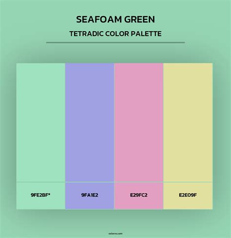 Seafoam Green color palettes - colorxs.com