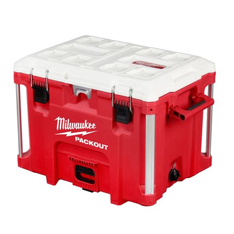 Milwaukee PACKOUT XL Cooler, 22in., 40-Quart, Red, Model# 48-22-8462 ...