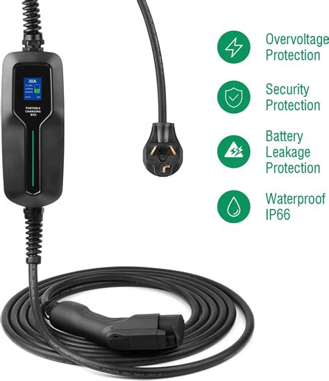 LEFANEV EV Charger Level 2,(NEMA 10-30, 30A/25ft,6.6KW) India | Ubuy