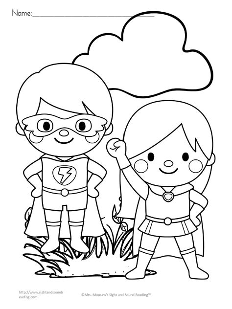 Free Superhero Coloring Pages For Kids