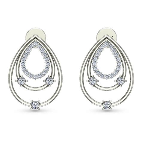 Zunaira Rose Gold Stud Earrings Online Jewellery Shopping India ...