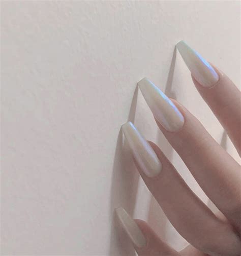 Long Ballet Nails With Flat And Pointed Water Droplets Fake Nails ...