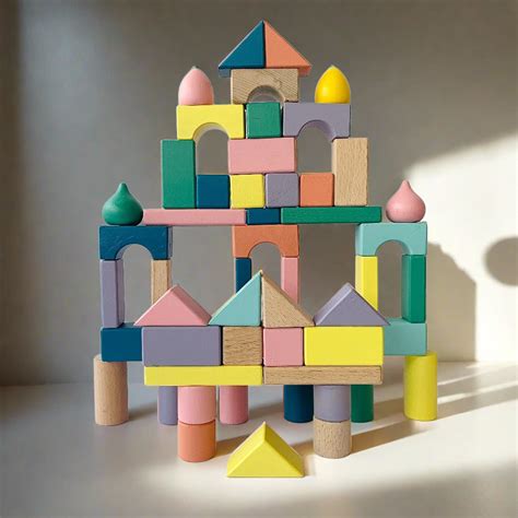 Open Ended Build It Up - 100 Pcs Wooden Blocks Set | Buy Online at — Toycra