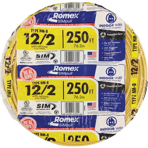 Romex 250 Ft. 12/2 Solid Yellow NMW/G Electrical Wire | Do it Best