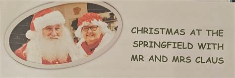 Christmas Tea at The Springfield with Mr and Mrs Claus, Salters Lane ...