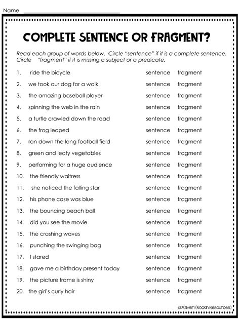 Complete The Sentences Use In On Or At - EDUCA
