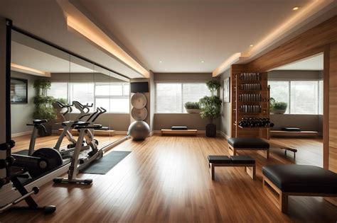 Exercise Room Wall Front View 的图像结果