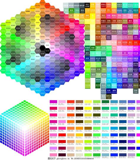 CMYK各种颜色色值图片_其他_广告设计-图行天下素材网