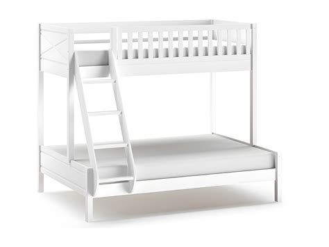 Letto a castello 90-140x200 con rete a doghe Vipack Scott Bianco