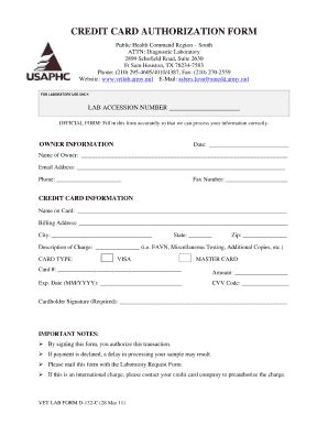 Fillable Online hawaii fort sam favn credit card form Fax Email Print ...