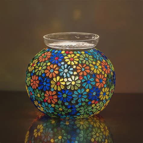 Buy HOMESAKE Contemporary Embellished Glass Table Lamp from Homesake at ...