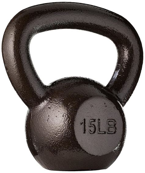 Buy AmazonBasics Cast Iron Kettlebell, 6.8 KGS Online at Low Prices in ...