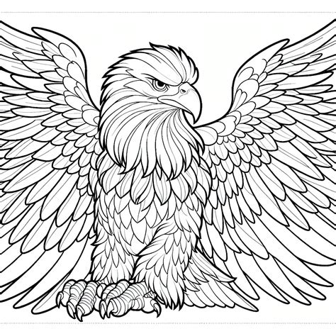 Cartoon Eagle coloring page - GoGo Coloring