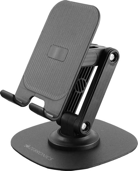 ZEBRONICS MTS200, Foldable Mobile Holder, Upto 9.6 inches, 360 ...