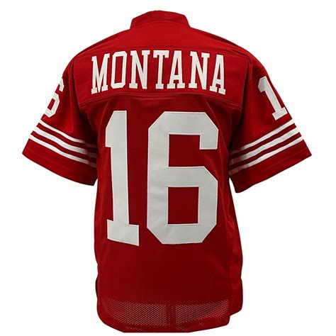 Joe Montana Jersey Red San Francisco | S-5XL Custom Sewn Stitched - Etsy