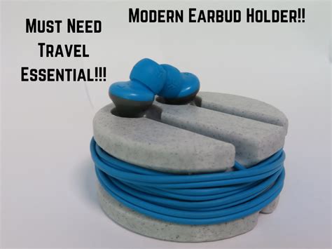 Modern Earbud Holder (Travel Essential) by Master Printer MakerWorld ...