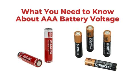 What You Need to Know About AAA Battery Voltage | Redway Tech