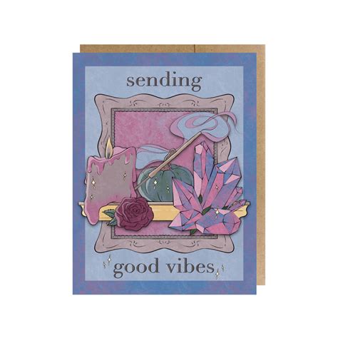 Sending Good Vibes Greeting Card – The Paper Narwhal