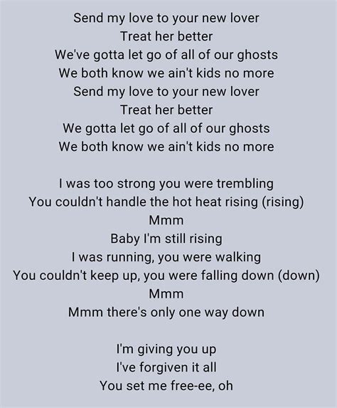 Adele - Send My Love (To Your New Lover)