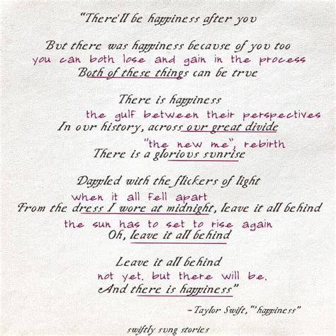 The Sad Irony of Taylor's "happiness" Lyrics Meaning: Full Analysis ...
