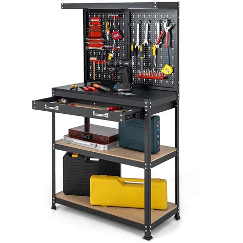 WFX Utility™ Multi-use Workbench W/ 2 Shelves Heavy-duty Work Table ...