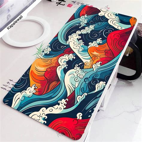 Big Gaming Mouse Pad Great Wave HD Print Gaming Large Mouse Pad XXL ...