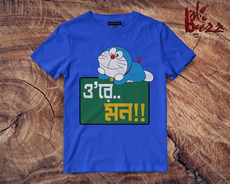 Doraemon Bengali printed multicolor unisex tshirt – রকBuzz