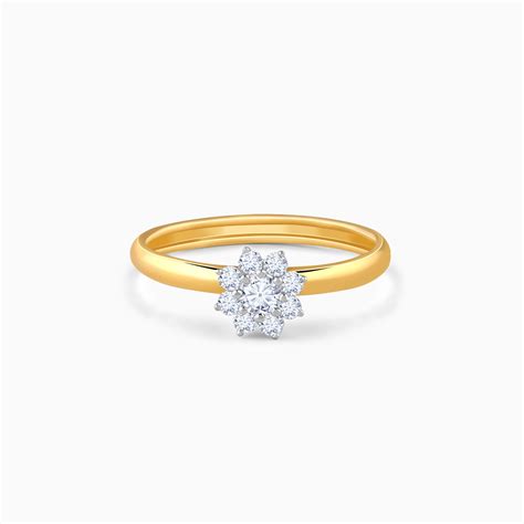Gold Blooming Grace Lab Grown Diamond Ring – Heer by GIVA
