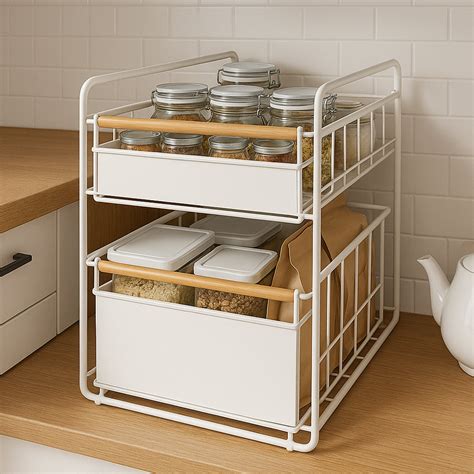 Contemporary Dual Storage Cart Organiser – The June Shop