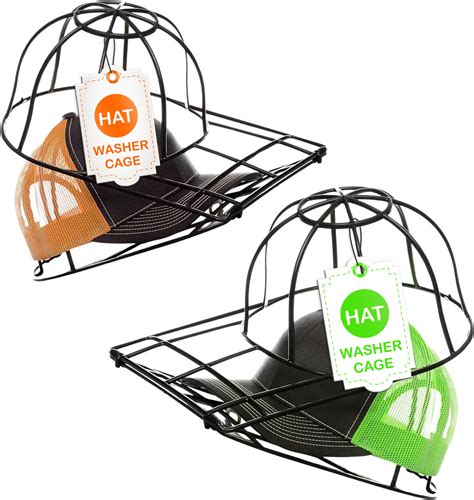 Ballcap Buddy Cap Washer Cage, Hat Washer for Baseball Caps, Black 2 ...