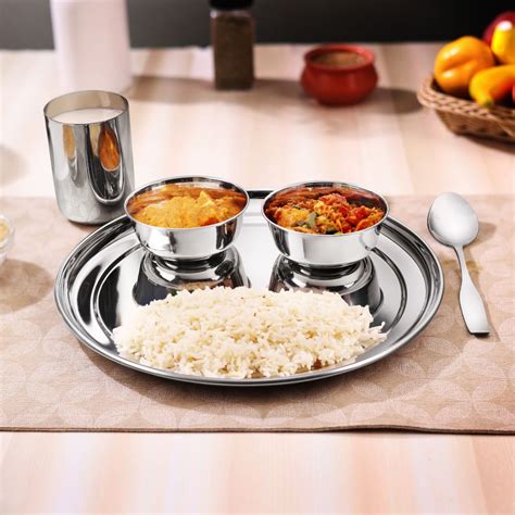 Buy Dinner Thali Set of 5 Pcs (Plain) Online