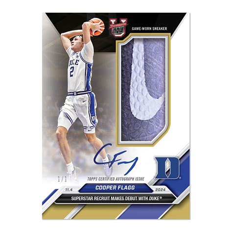Cooper Flagg, Kon Knueppel 1-of-1 Card with Game-Worn Shoes Revealed by Topps After Epic Duel