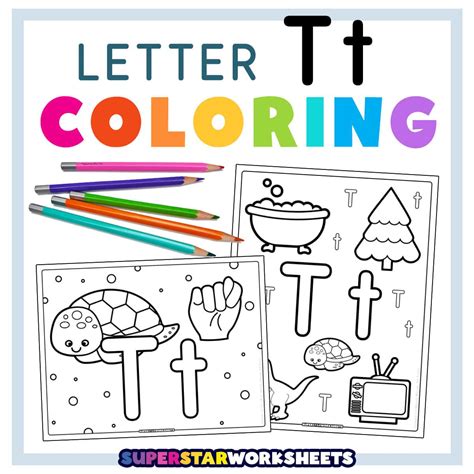 Coloring Page For Letter T