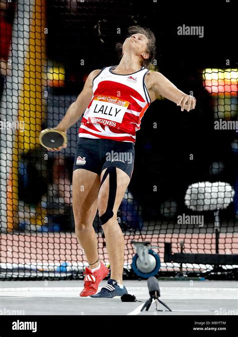 England's Jade Lally competes in the Women's Discus Throw Final at the ...