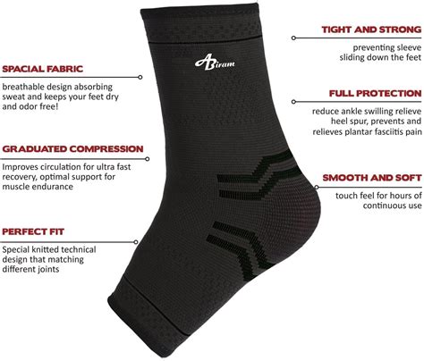 Buy JUPITER Foot Sleeve (Pair) with Compression Wrap, Ankle Brace For ...