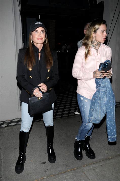 Kyle Richards and Morgan Wade at Craig's Restaurant in West Hollywood ...