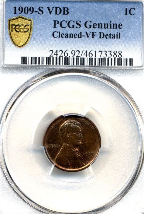 Sold Price: 1909-S VDB Lincoln Wheat Cent Key Date Coin - February 6 ...
