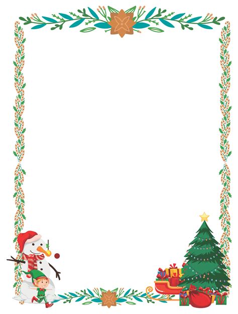 Christmas Templates: Printable Borders and Backgrounds