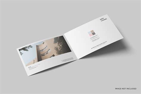 A5 landscape bifold brochure mockup | Premium PSD