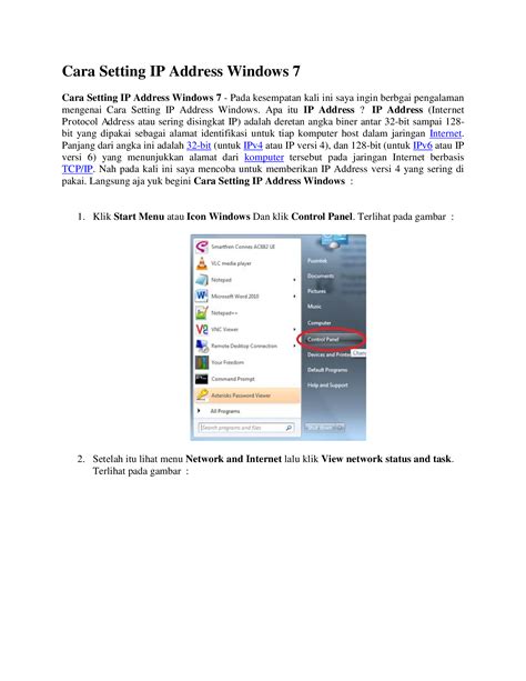 Image result for Windows 7 How to Set IP Address