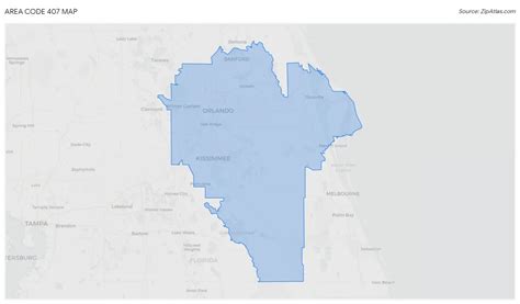 Image result for Area Code 407 Location